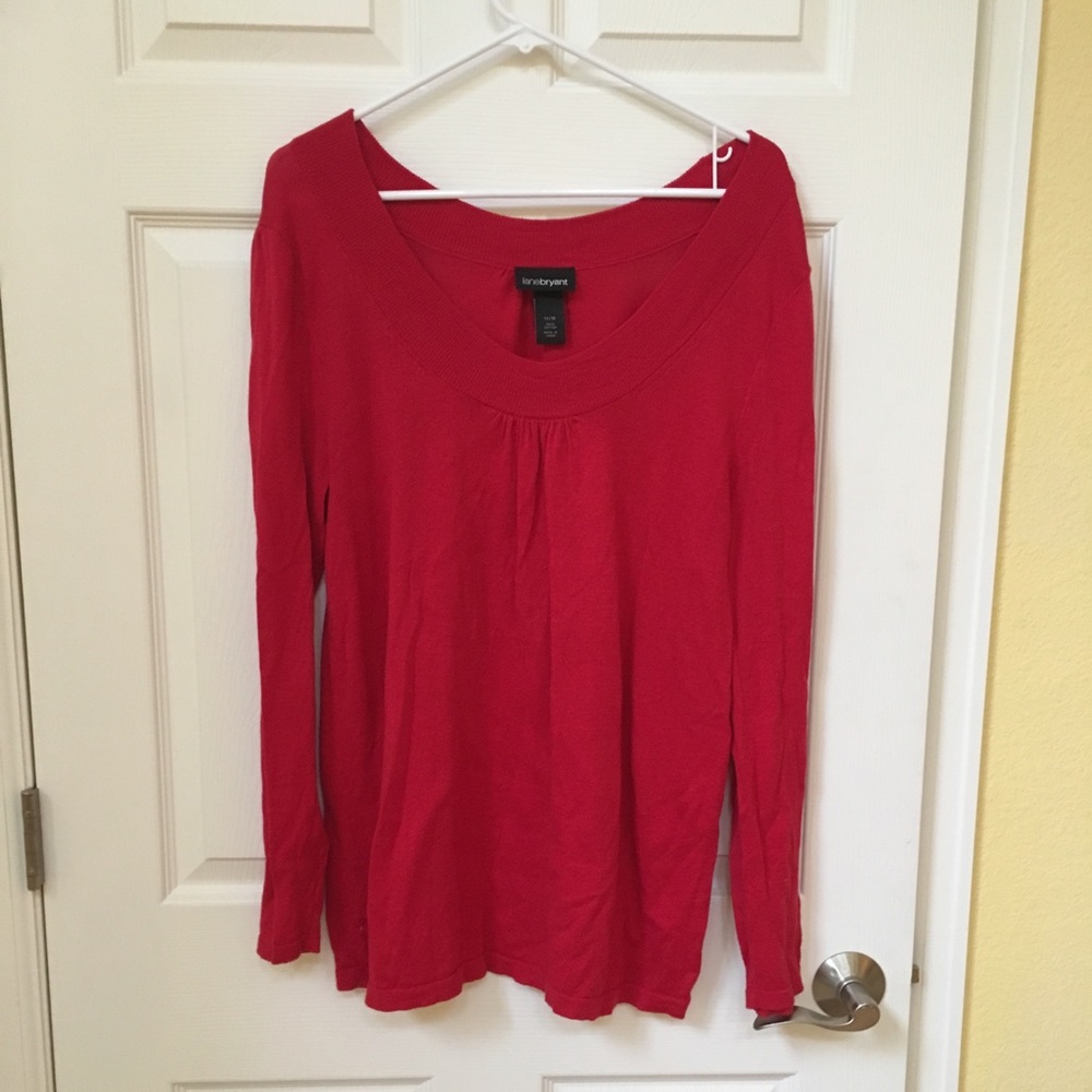 Lane Bryant Size 14/16 Red sweater, EUC